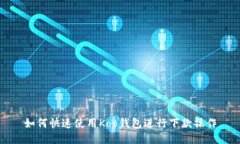 如何快速使用Koo钱包进行下款操作